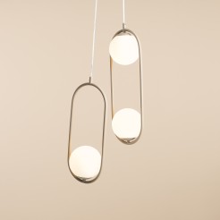 LAMPA WISZĄCA RIVA BEIGE 1086G17