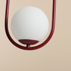 LAMPA WISZĄCA RIVA RED WINE 1086G15