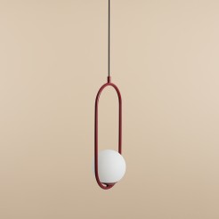 LAMPA WISZĄCA RIVA RED WINE 1086G15