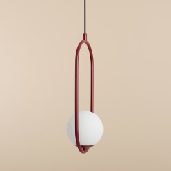 LAMPA WISZĄCA RIVA RED WINE 1086G15