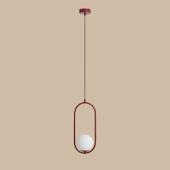 LAMPA WISZĄCA RIVA RED WINE 1086G15
