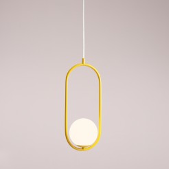 LAMPA WISZĄCA RIVA MUSTARD 1086G14
