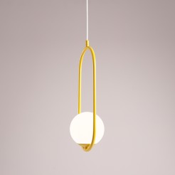 LAMPA WISZĄCA RIVA MUSTARD 1086G14