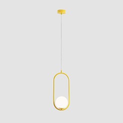 LAMPA WISZĄCA RIVA MUSTARD 1086G14