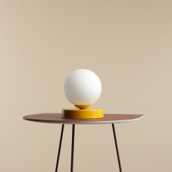 LAMPKA BIURKOWA BALL MUSTARD S 1076B14_S