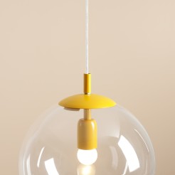 LAMPA WISZĄCA GLOBE MUSTARD 562G14