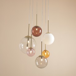 LAMPA WISZĄCA BOSSO 6 RING MULTICOLOUR 1119K40_R
