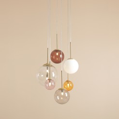 LAMPA WISZĄCA BOSSO 6 RING MULTICOLOUR 1119K40_R