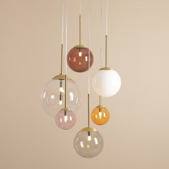 LAMPA WISZĄCA BOSSO 6 RING MULTICOLOUR 1119K40_R