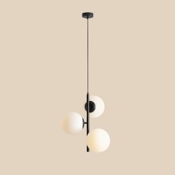 LAMPA WISZĄCA FIN 3 BLACK M 1120E1_M