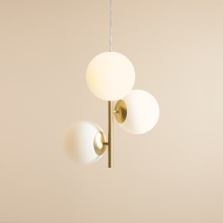 LAMPA WISZĄCA FIN 3 BRASS M 1120E40_M