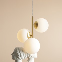 LAMPA WISZĄCA FIN 3 BRASS M 1120E40_M