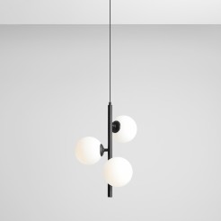LAMPA WISZĄCA FIN 3 BLACK S 1120E1_S