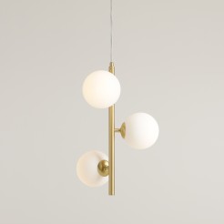 LAMPA WISZĄCA FIN 3 BRASS S 1120E40_S