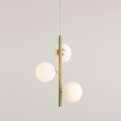 LAMPA WISZĄCA FIN 3 BRASS S 1120E40_S