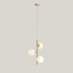 LAMPA WISZĄCA FIN 3 BRASS S 1120E40_S