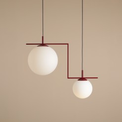 LAMPA WISZĄCA ZAC 2 RED WINE MATTE 1038H15_2