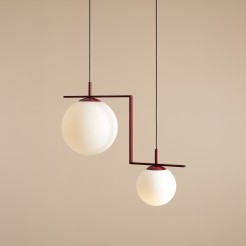 LAMPA WISZĄCA ZAC 2 RED WINE MATTE 1038H15_2