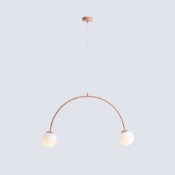 LAMPA WISZĄCA UNA 2 CORAL 1116H11