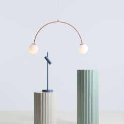 LAMPA WISZĄCA UNA 2 CORAL 1116H11