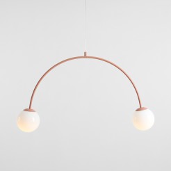 LAMPA WISZĄCA UNA 2 CORAL 1116H11