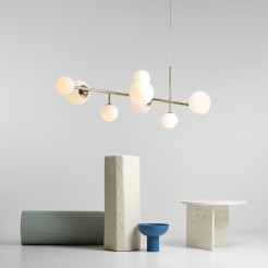 LAMPA WISZĄCA DIONE 9 GOLD 1092N30