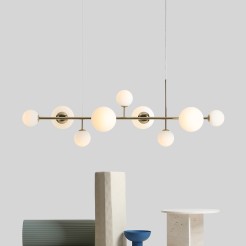 LAMPA WISZĄCA DIONE 9 GOLD 1092N30
