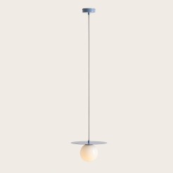 LAMPA WISZĄCA LOOP DUSTY BLUE S 1125G16_S