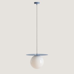 LAMPA WISZĄCA LOOP DUSTY BLUE L 1125G16_L