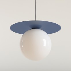 LAMPA WISZĄCA LOOP DUSTY BLUE L 1125G16_L
