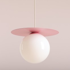 LAMPA WISZĄCA LOOP BABY PINK L 1125G18_L