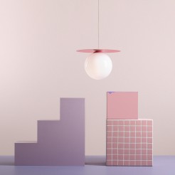 LAMPA WISZĄCA LOOP BABY PINK L 1125G18_L
