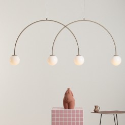LAMPA WISZĄCA UNA 4 BEIGE L 1116L17_L