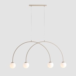 LAMPA WISZĄCA UNA 4 BEIGE S 1116L17_S
