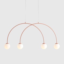LAMPA WISZĄCA UNA 4 CORAL S 1116L11_S