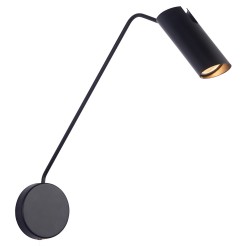 Kinkiet z wysięgnikiem Futuro czarny 1xGU10 LP-17001/1WL BK