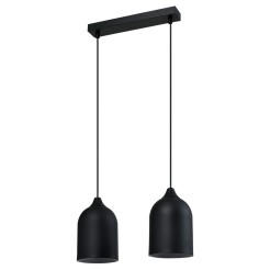 Metalowa lampa wisząca Nilo czarna 2xGU10 LP-0110/2L BK