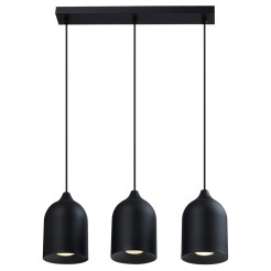 Metalowa lampa wisząca Nilo czarna 3xGU10 LP-0110/3L BK