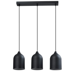 Metalowa lampa wisząca Nilo czarna 3xGU10 LP-0110/3L BK