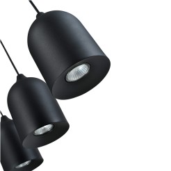 Metalowa lampa wisząca Nilo czarna 3xGU10 LP-0110/3L BK