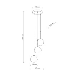 MISTY LAMPA WISZACA 3XG9 11018