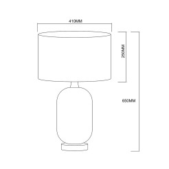 Lampa stołowa Tamiza 65 cm biała 1xE27 LP-1515/1T big white