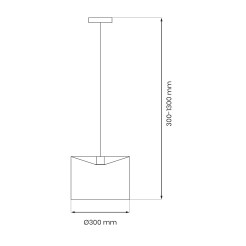 Lampa wisząca MORGAN 1xE27 ML1800