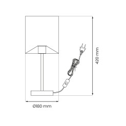 Lampka nocna MORGAN 1xE27 ML1802