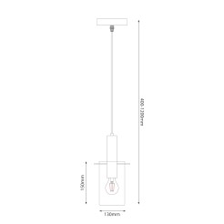 Lampa wisząca Arcadia Gold 1xE27 ML1816