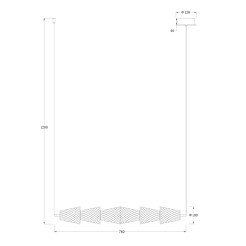 Lampa wisząca SANSA 11W LED ML1821