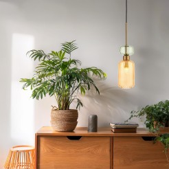 Lampa wisząca MOLLY AMBER 1xE14 ML1823