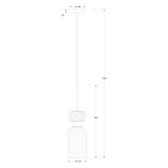 Lampa wisząca MOLLY AMBER 1xE14 ML1823