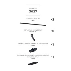 3027 ZESTAW 9 SZYNOPRZEWODY BLACK JEDNOOBWODOWY
