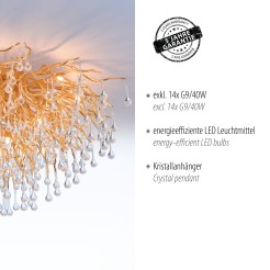 8092-11 ICICLE LAMPA SUFITOWA MOSIĄDZ